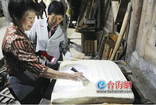 箱壓后，切塊